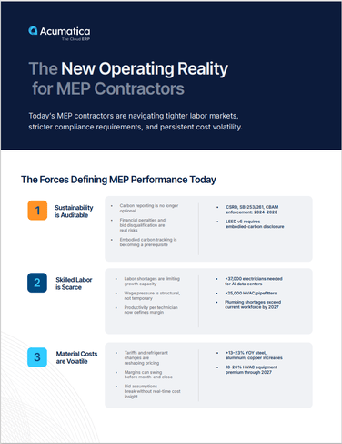 Navigating the New Operating Reality for MEP Contractors