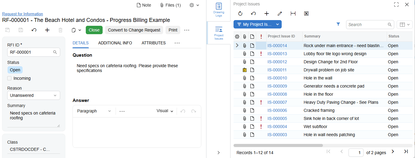 Screenshot of the Acumatica Job Cost Accounting and Payroll