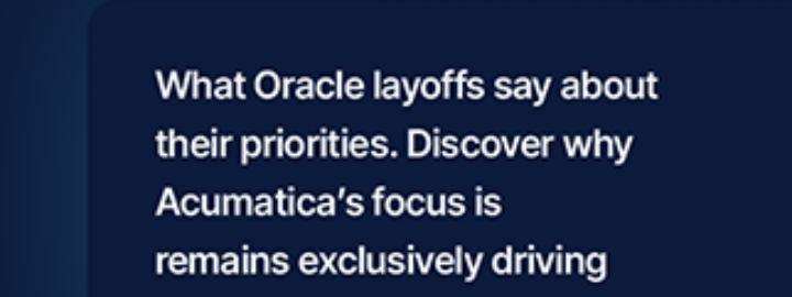 Oracle Layoffs and New Priorities Should Concern Small and Midsized Businesses