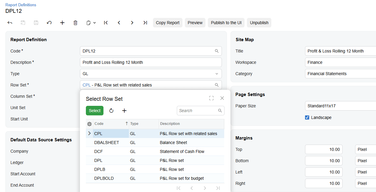 Screenshot of Business Analytics