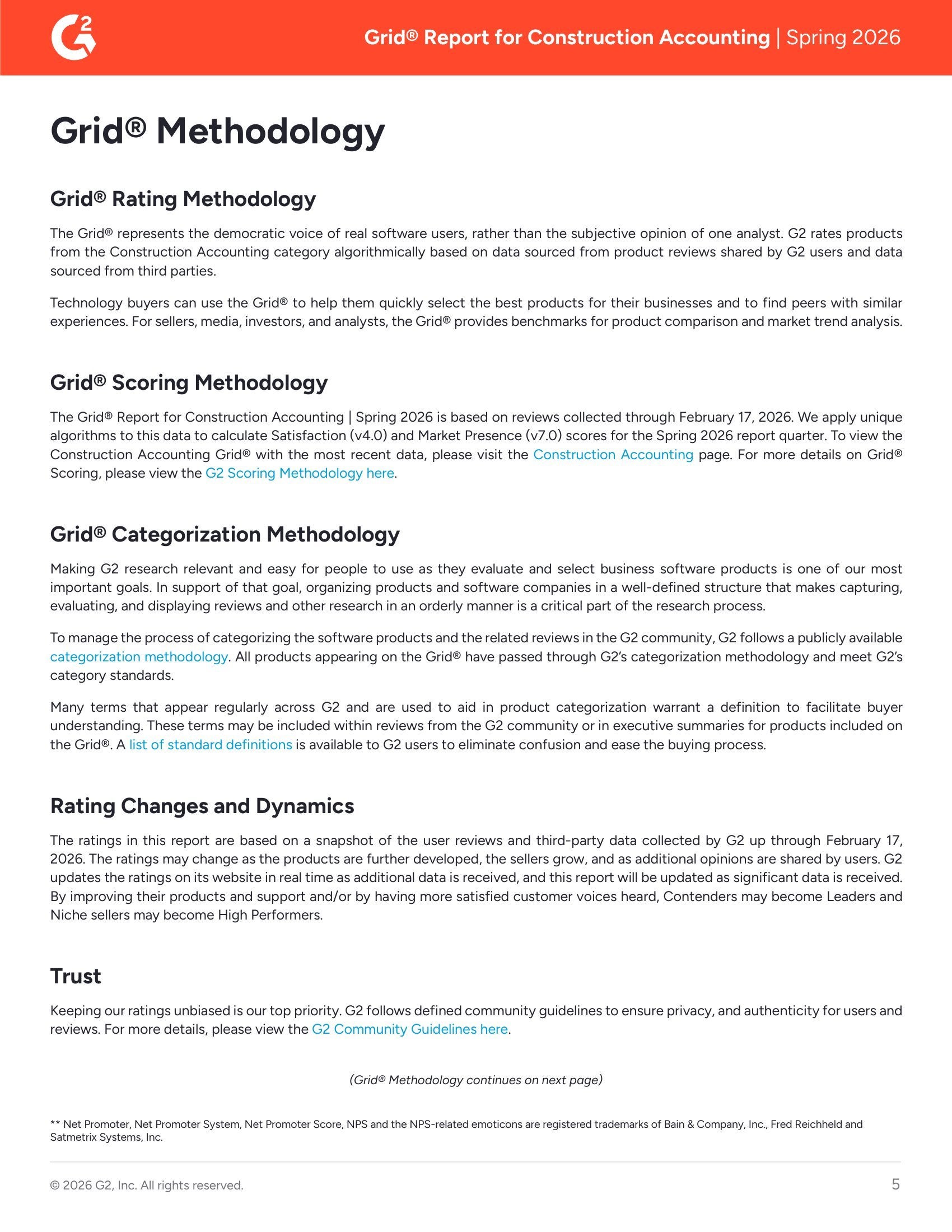 G2 Compares 25 Construction Accounting Software's for the Spring 2026 Grid Report, page 4