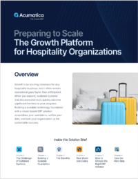 Hospitality Preparing to Scale