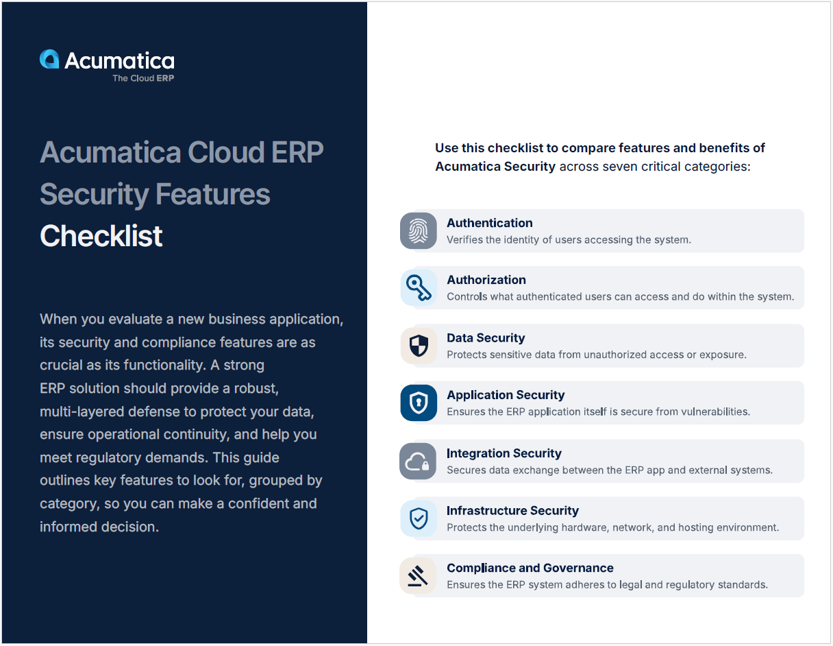 Liste de contrôle complète pour la sécurité des solutions ERP