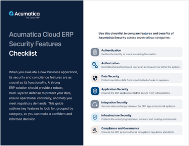 Liste de contrôle complète pour la sécurité des solutions ERP