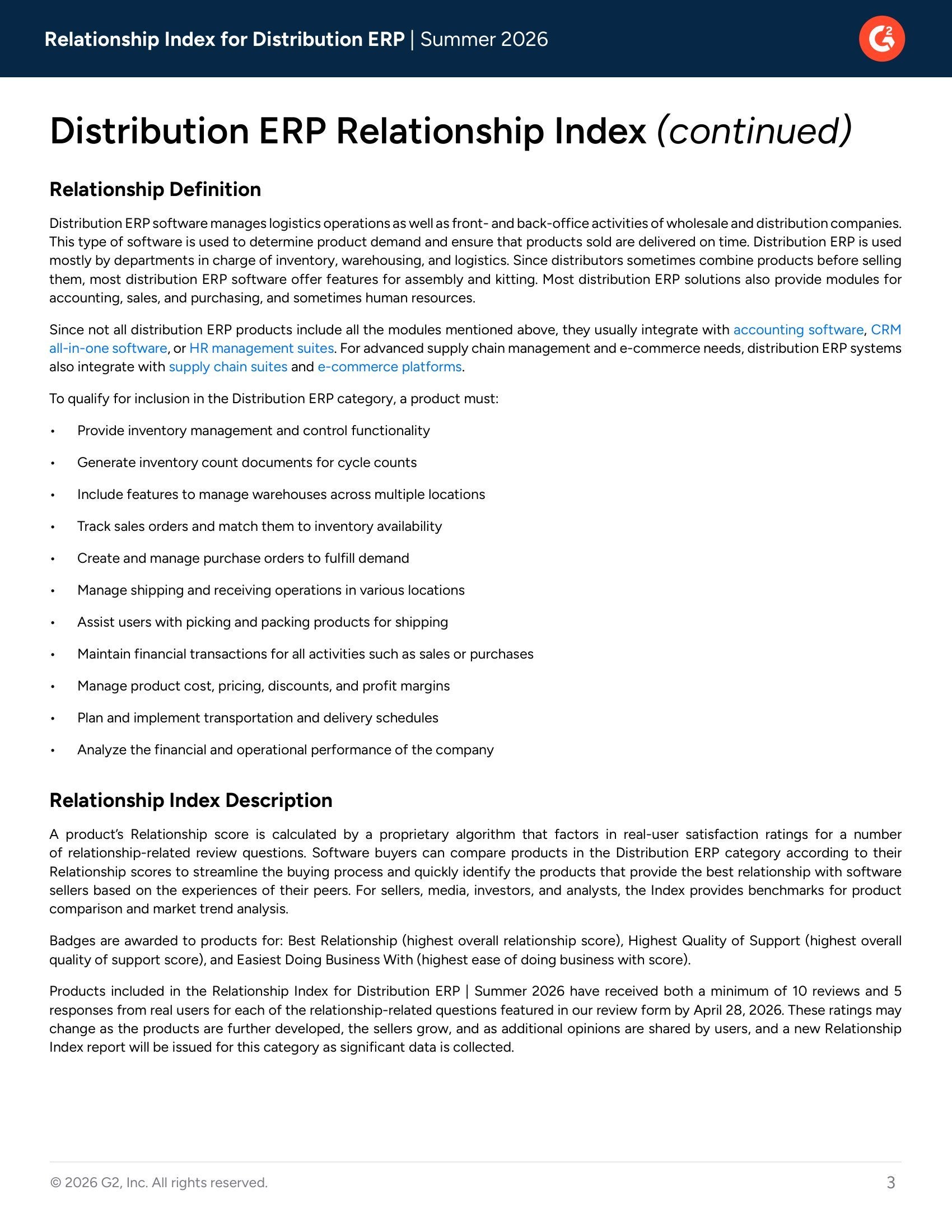 Acumatica Cloud ERP Ranks Among the Top Distribution ERPs for Business Relationships, page 2