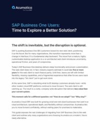 Migrating From SAP Business One?
