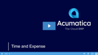 Acumatica Time and Expense Video