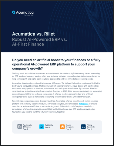 Why Choose Acumatica Over Rillet