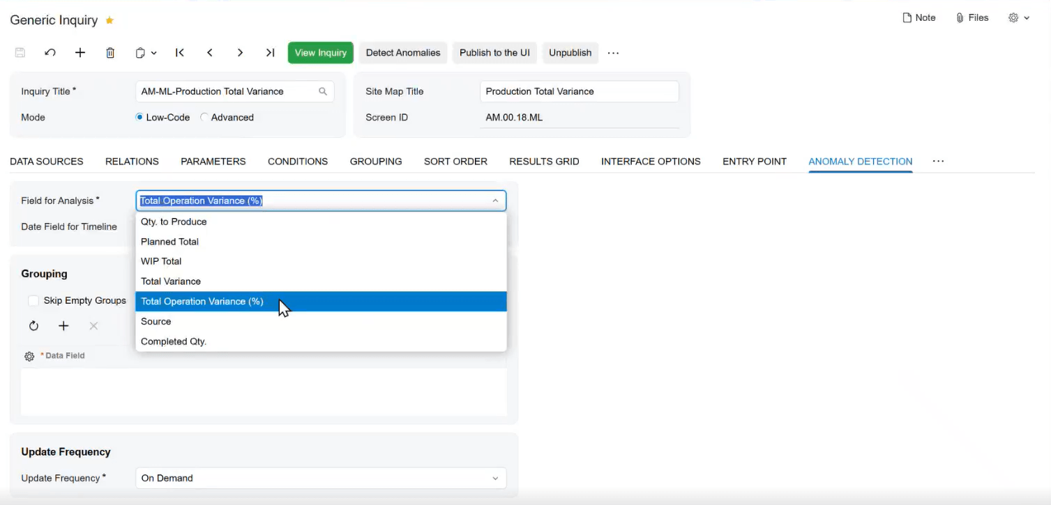 Adaptive Enterprise Operations Screenshot of the Acumatica Screenshot of Adaptive Enterprise Operations