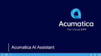 Acumatica AI Assistant Video