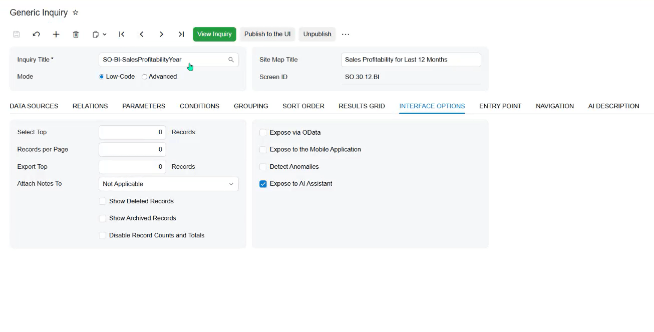 Instant, Secure Insights Screenshot of the Acumatica Screenshot of AI Instant, Secure Insights
