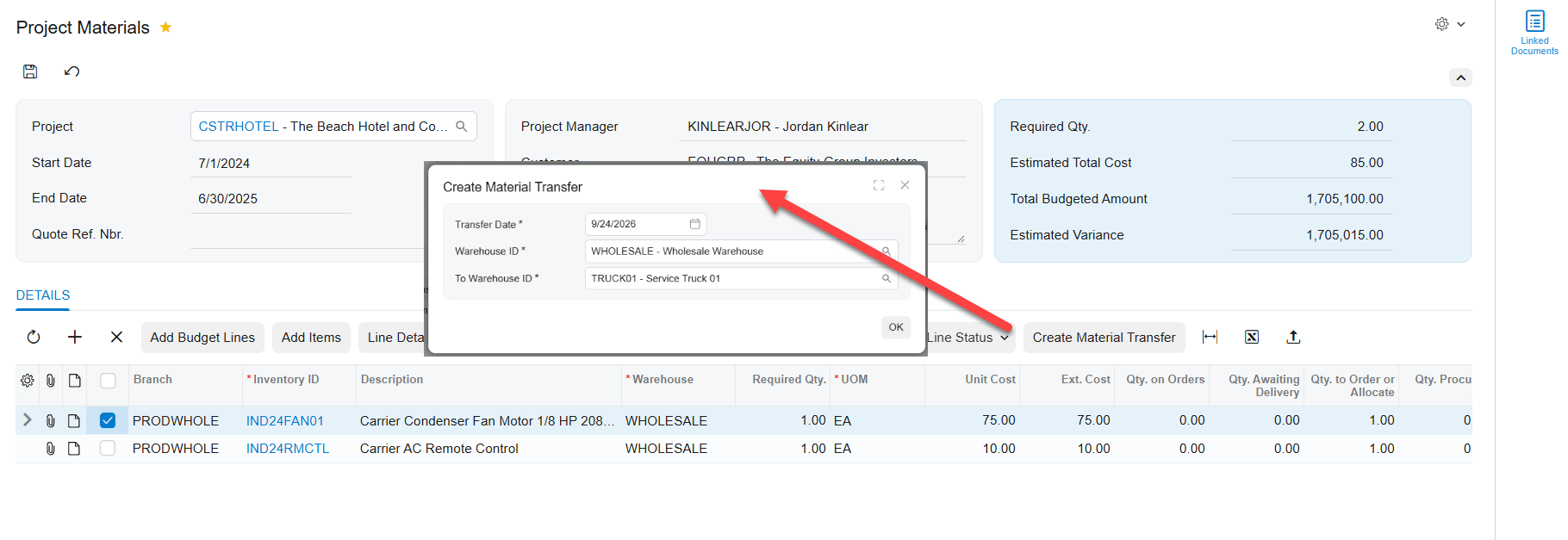 Move Project Materials to Where the Work Is