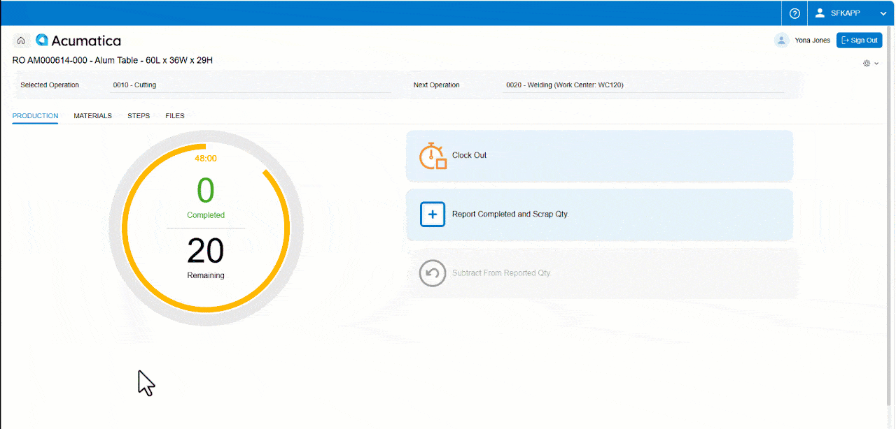 Modern Manufacturing Execution System (MES) for Acumatica Cloud ERP